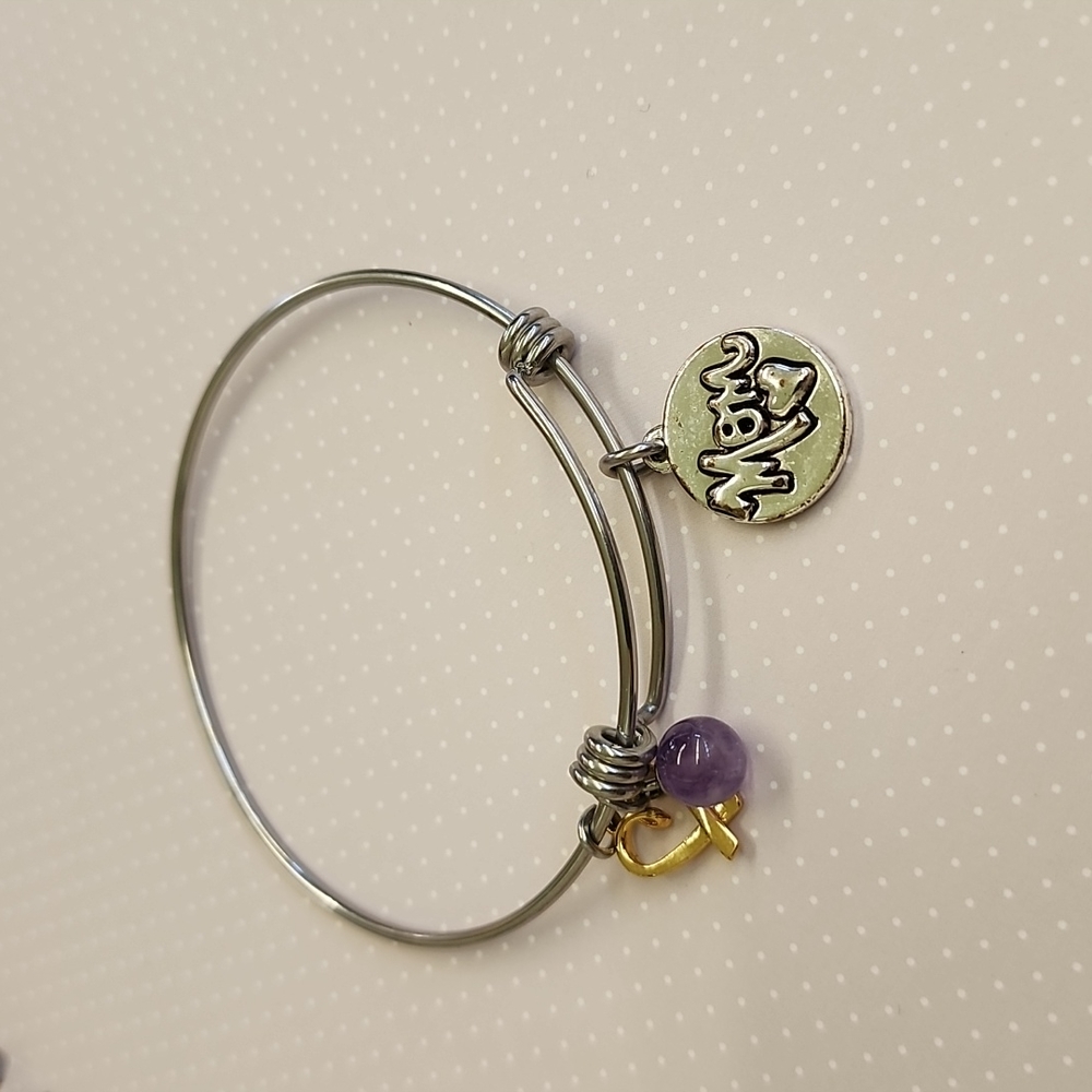 Alex and Ani Mom Bangle Charm Bracelet